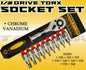 MEGA 10PCS 1/2 DRIVE SOCKET TORX SET