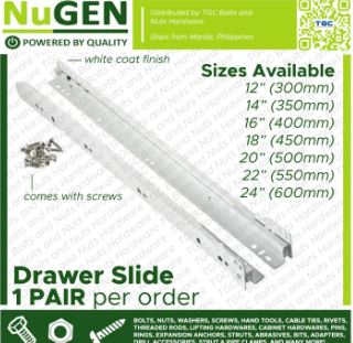 NUGEN DRAWER SLIDES ''12