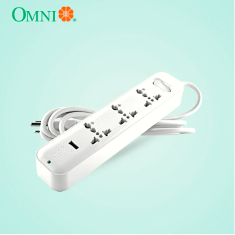 OMNI 3 GANG W/ USB OUTLET 250W