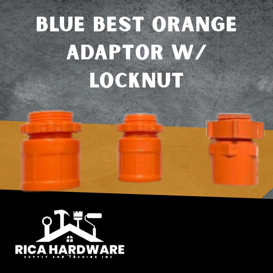 BLUE BEST ORANGE ADAPTOR W/ LOCKNUT
