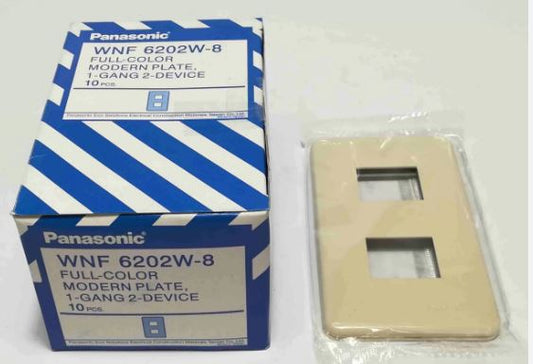 PANASONIC 1 TOUCH PLATE 1 GANG 2 DEVICE WNF 6202W-8