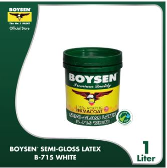 BOYSEN PERMACOAT SEMI-GLOSS LATEX WHITE B-715 (1L)