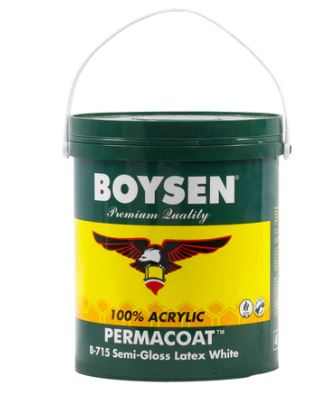 PERMACOAT SEMI-GLOSS LATEX WHITE B-715 (4L)
