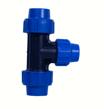 PE TEE ELBOW FITTINGS 1/2 X 3/4