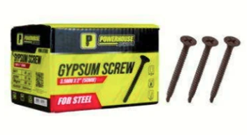 POWERHOUSE FOR WOOD GYPSUM SCREW 3.5MMX2"