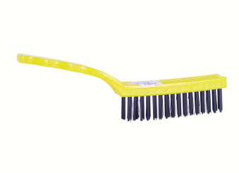 STEEL BRUSH (PLASTIC HANDLE)