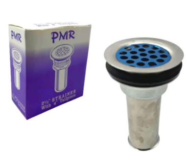 PMR STRAINER 2 1/2 WITH TAILPIECE ''4