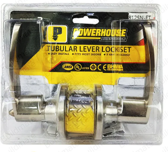 POWERHOUSE 812PB-ET TUBULAR LEVER LOCKSET