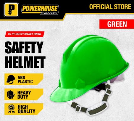 POWERHOUSE ABS PLASTIC SAFETY HELMET GREEN