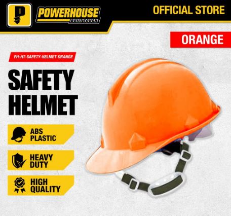 POWERHOUSE ABS PLASTIC SAFETY HELMET ORANGE