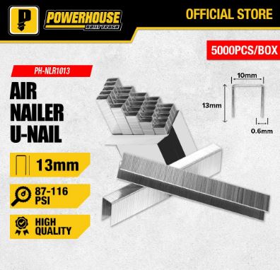 POWERHOUSE PH-NLR1013 AIR NAILER U-NAIL 13MM