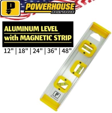 POWERHOUSE ALUMINUM LEVEL W/ MAGNETIC STRIP SERIES