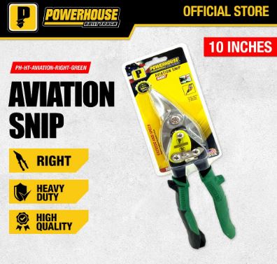 POWERHOUSE AVIATION SNIP RIGHT - GREEN HANDLE