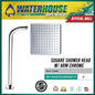 POWERHOUSE BRASS FAUCET RAIN SHOWER HEAD SQUARE 8"
