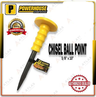 POWERHOUSE CHISEL BALL POINTED CHISEL 5/8X10