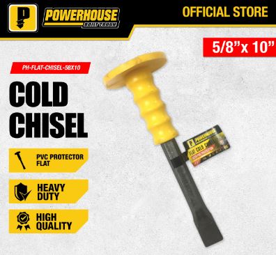 POWERHOUSE CHISEL COLD FLAT CHISEL 5/8X10