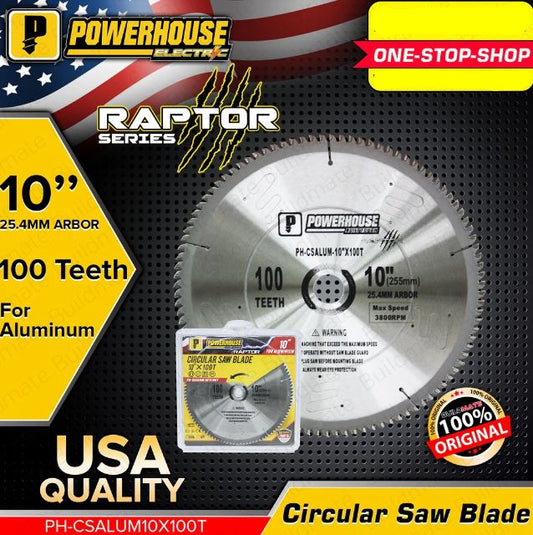 POWERHOUSE PH-CSALUM-10X100T CIRCULAR SAW FOR ALUMINUM 10X100T