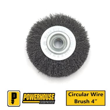 POWERHOUSE CIRCULAR WIRE BRUSH 4"