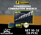 POWERHOUSE COMBINATION WRENCH SET 10-32 (14 PCS)
