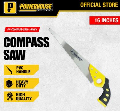 POWERHOUSE COMPASS SAW W/ PVC HANDLE 400MM 16"