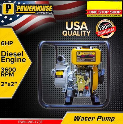 POWERHOUSE PWH-WP-173F DIESEL WATER PUMP 2X2