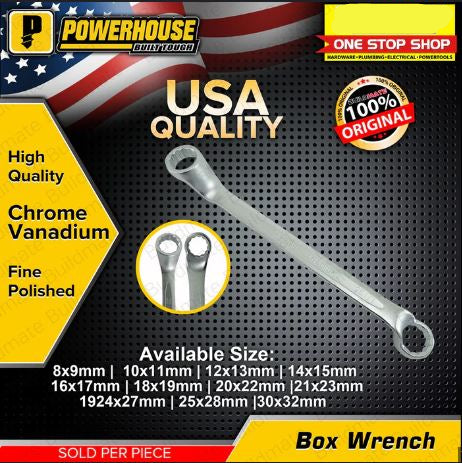 POWERHOUSE DOUBLE RING OFFSET WRENCH 18X19MM