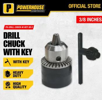 POWERHOUSE DRILL CHUCK W/KEY 3/8