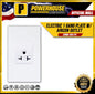 POWERHOUSE LHWD-404-P4 ELECTRIC 1 GANG PLATE W/ AIRCON OUTLET 1P