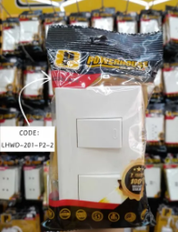 POWERHOUSE LHWD-200-P2 ELECTRIC 2 GANG PLATE W/ ONE WAY SWITCH 2