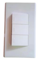 POWERHOUSE ELECTRIC LHWD-201-P3-1 3 GANG PLATE W/ THREE WAY SWITCH