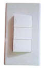 POWERHOUSE ELECTRIC LHWD-201-P3-1 3 GANG PLATE W/ THREE WAY SWITCH