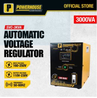 POWERHOUSE SVC-3KVA ELECTRIC AUTOMATIC VOLTAGE REGULATOR