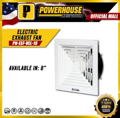 POWERHOUSE EXHAUST FAN CEILING MOUNTED 8"