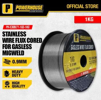 POWERHOUSE PH-E308LT1-1GS-STAINLESS-1KG GASLESS WIRE FLUX CORED FOR STAINLESS 0.9MM/1KG