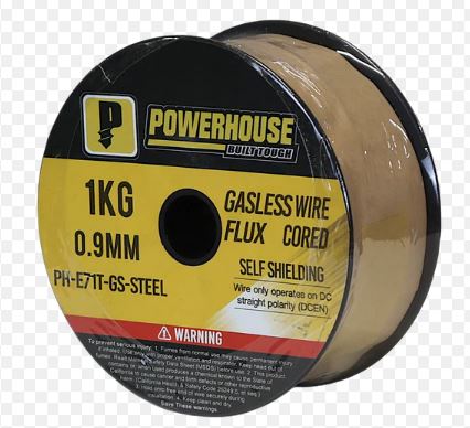 POWERHOUSE PH-E71T-GS-STEEL-1KG GASLESSWIRE FLUX CORED FOR STEEL 0.9MM/1KG