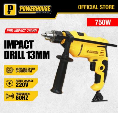 POWERHOUSE IMPACT DRILL 750W (PHB-IMPACT-750HD)