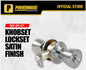 POWERHOUSE KNOBSET LOCKSET SATIN FINISH 588SS-ET