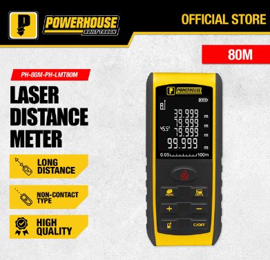 POWERHOUSE PH-LMT80M LASER DISTANCE METER