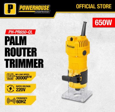 POWERHOUSE PH-PR650-QL PALM ROUTER TRIMMER W/ QUICK LOCK