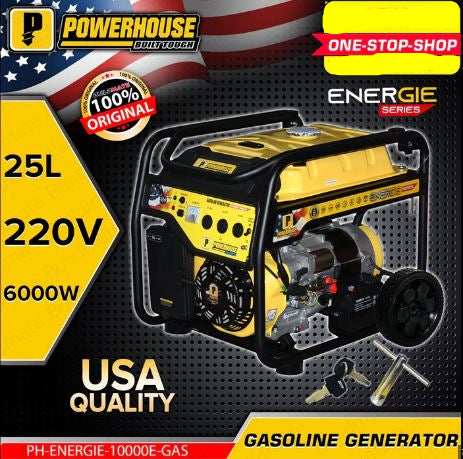 POWERHOUSE GASOLINE ENGINE ENERGIE SERIES RECOIL START (PH-ENERGIE-1000-GAS)