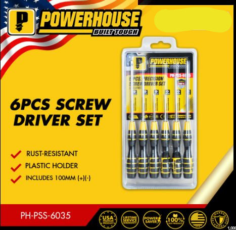 POWERHOUSE PRECISION SCREWDRIVER SET (PH-PSS-6035)