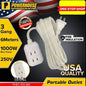 POWERHOUSE PHEC-100-6M 3 GANG EXTENSION CORD (FLAT PIN)