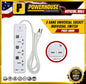 POWERHOUSE PHEC-400U ELECTRIC EXTENSION 3 GANG W/ 2 USB 2MTS