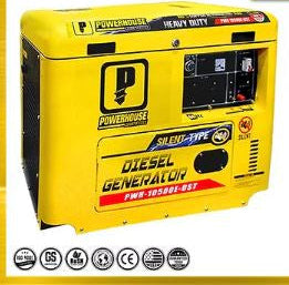POWERHOUSE DIESEL SILENT TYPE GENERATOR (PWH-10500E-DST)