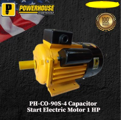 POWERHOUSE PH-CO-90S-4-1HP SINGLE PHASE ELECTRIC MOTOR DUAL CAPACITOR 0.75KW/1HP