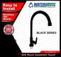 POWERHOUSE WH-SINKBLKF2 SINK MOUNT GOOSE NECK FAUCET DESIGN F2 MATTE BLACK