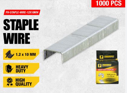 POWERHOUSE STAPLES 1000PCS 1.2X10MM