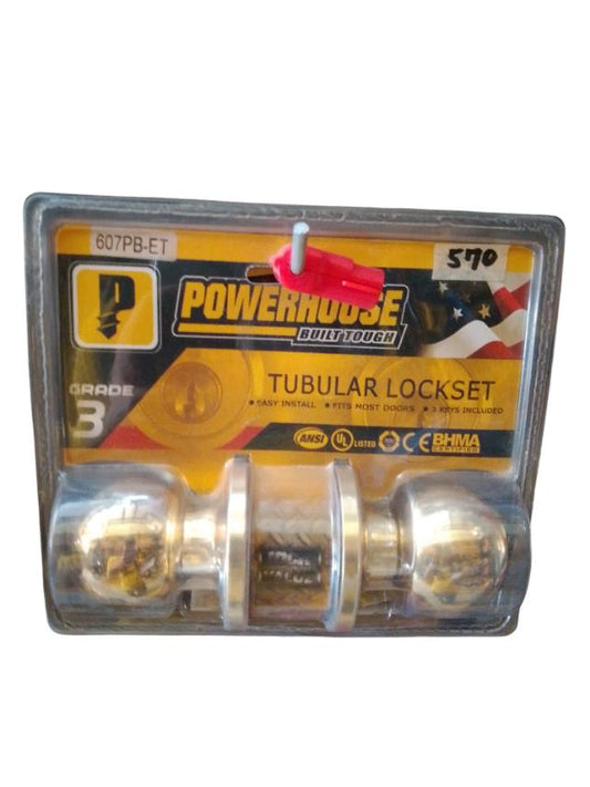POWERHOUSE 607PB-ET TUBULAR LOCKSET
