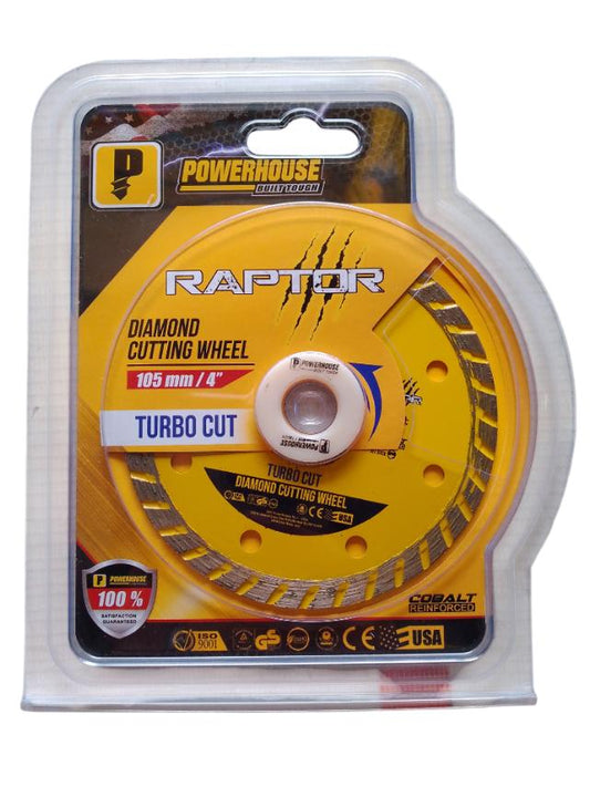 POWERHOUSE DIAMOND CUTTING WHEEL TURBO CUT 4"
