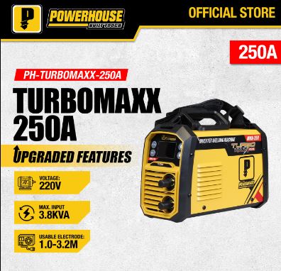 POWERHOUSE TURBO MAXX 250MAXX INVERTER WELDING MACHINE